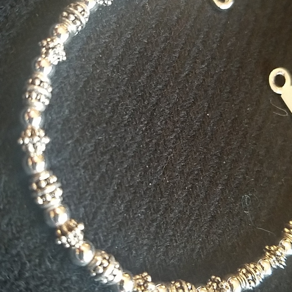 Silver beaded bracelet